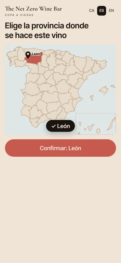 Map of Spain with a province marked
